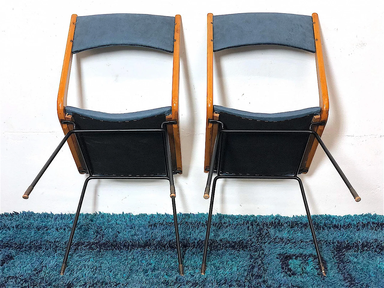 Pair of Boomerang chairs by Carlo De Carli, 1950s 1481115