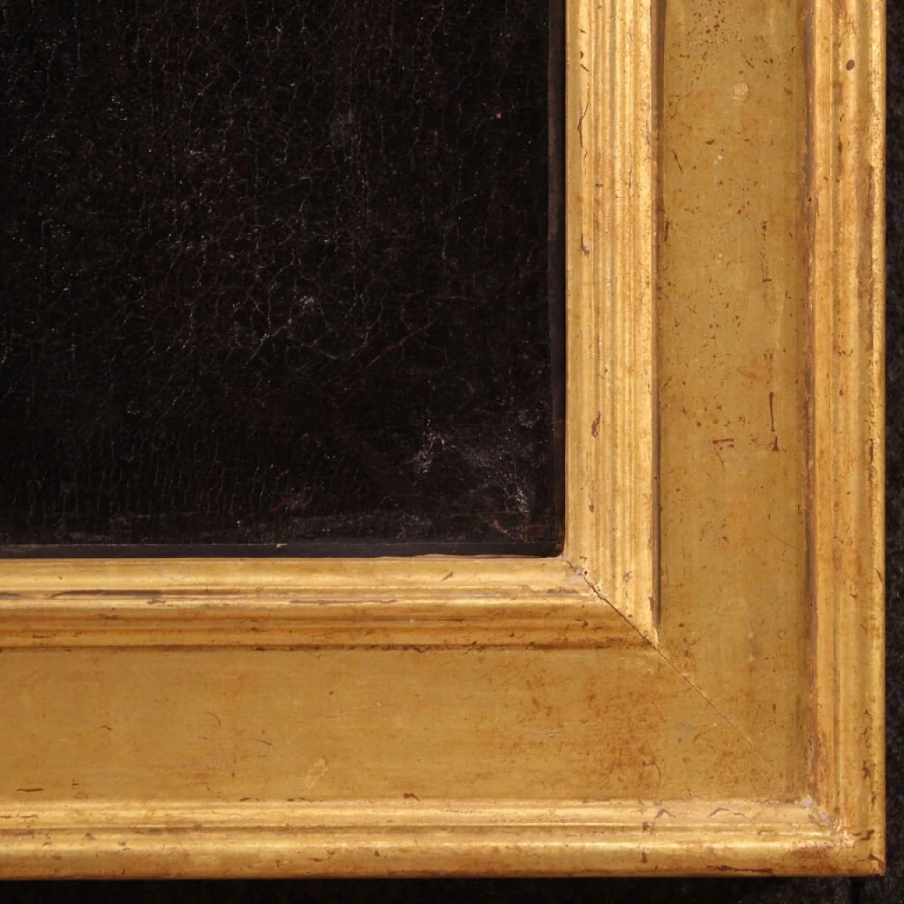 Madonna con bambino, dipinto olio su tela in stile bizantino, '800 5