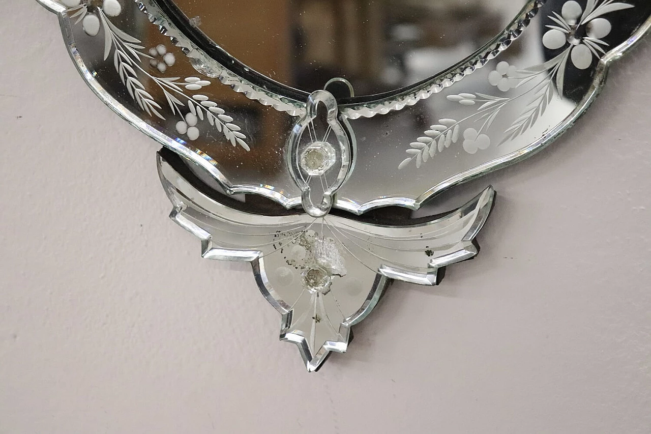 Specchiera di Murano ovale, '900 2