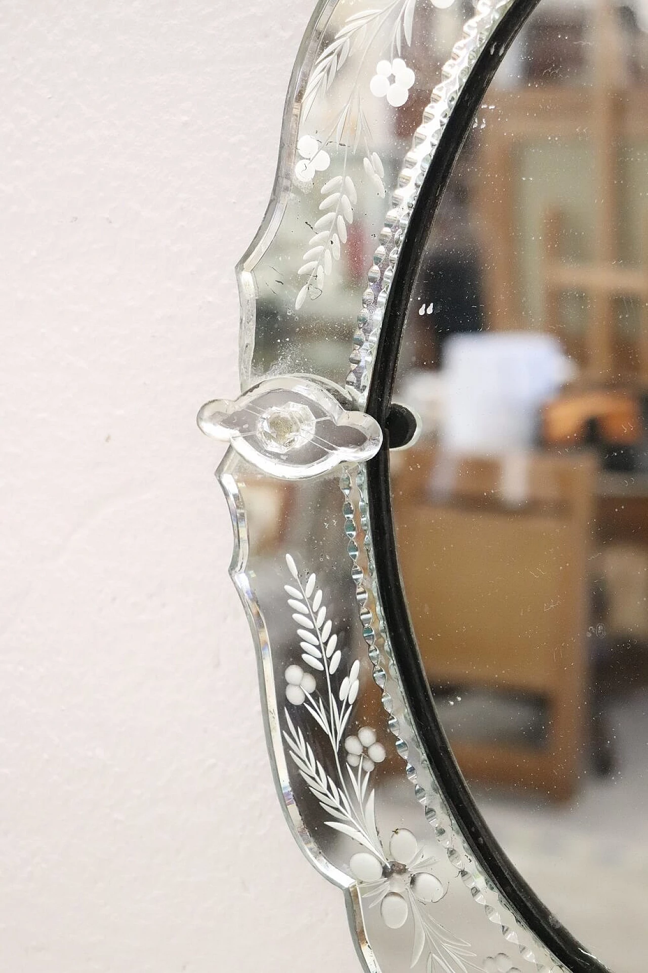 Specchiera di Murano ovale, '900 5