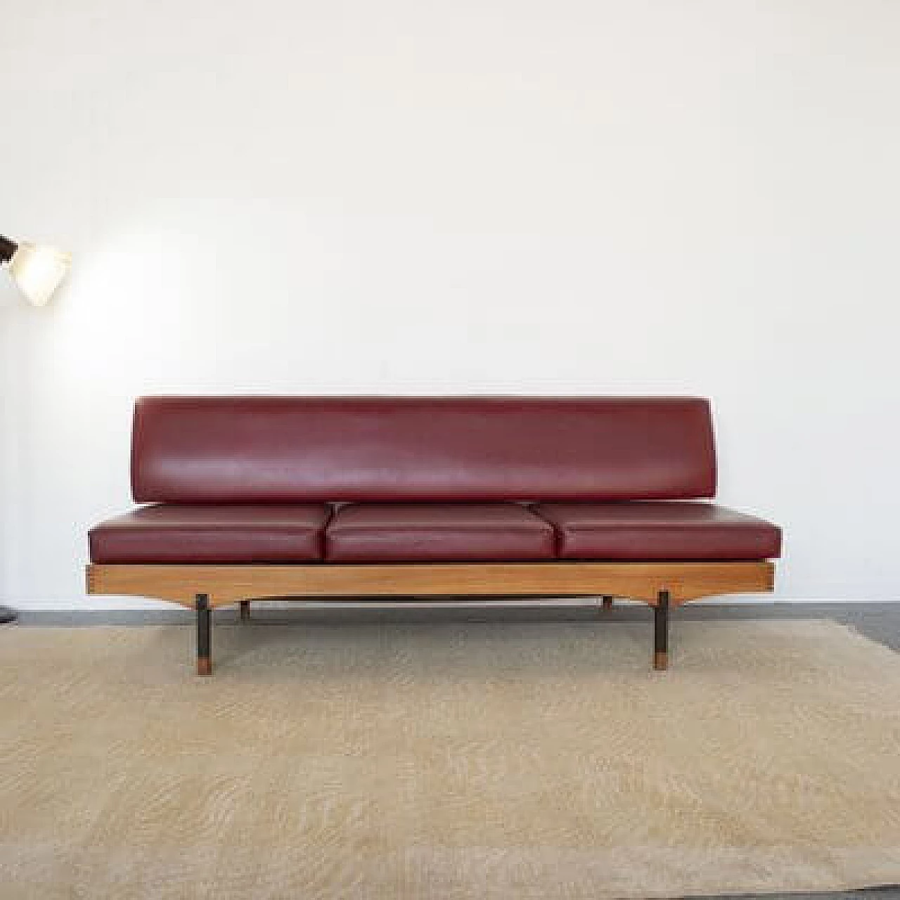 Sofa bed with coffee table and armchair, 1960s 1481369