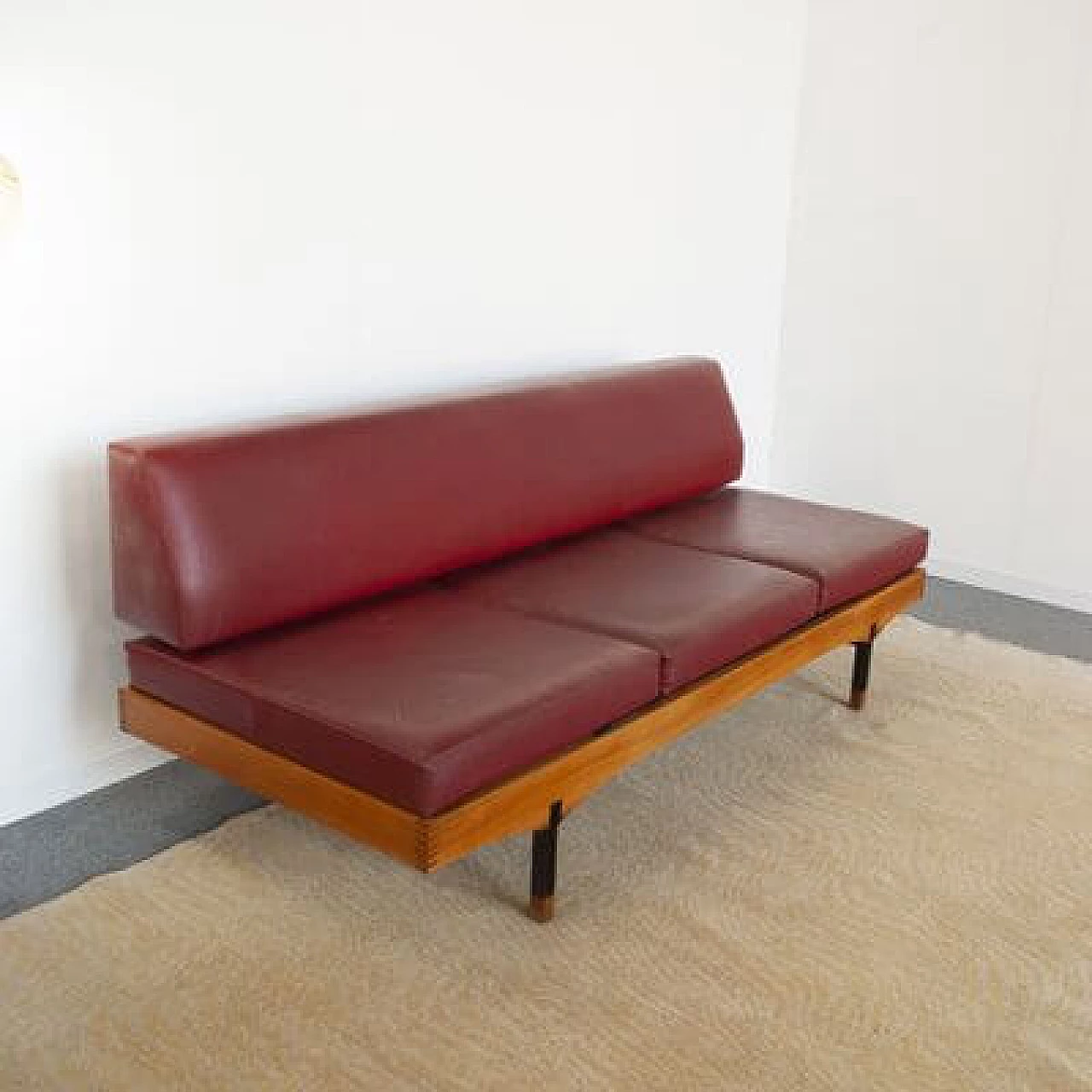 Sofa bed with coffee table and armchair, 1960s 1481373