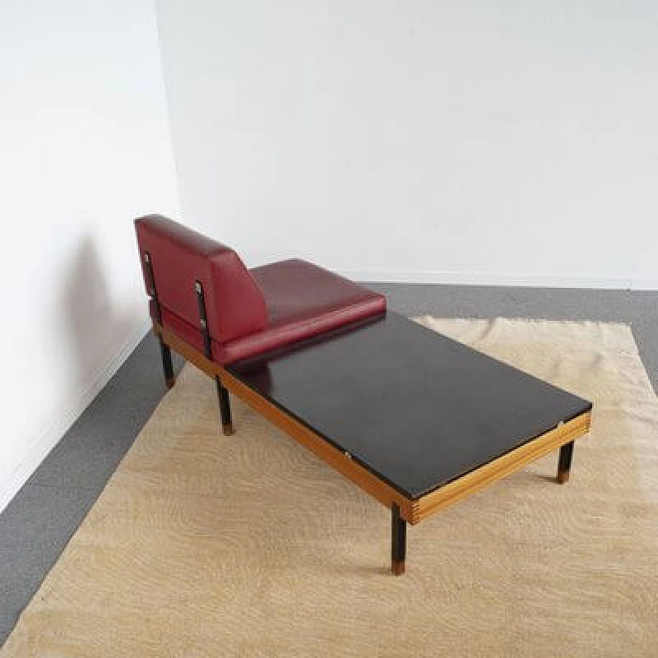 Sofa bed with coffee table and armchair, 1960s 1481375