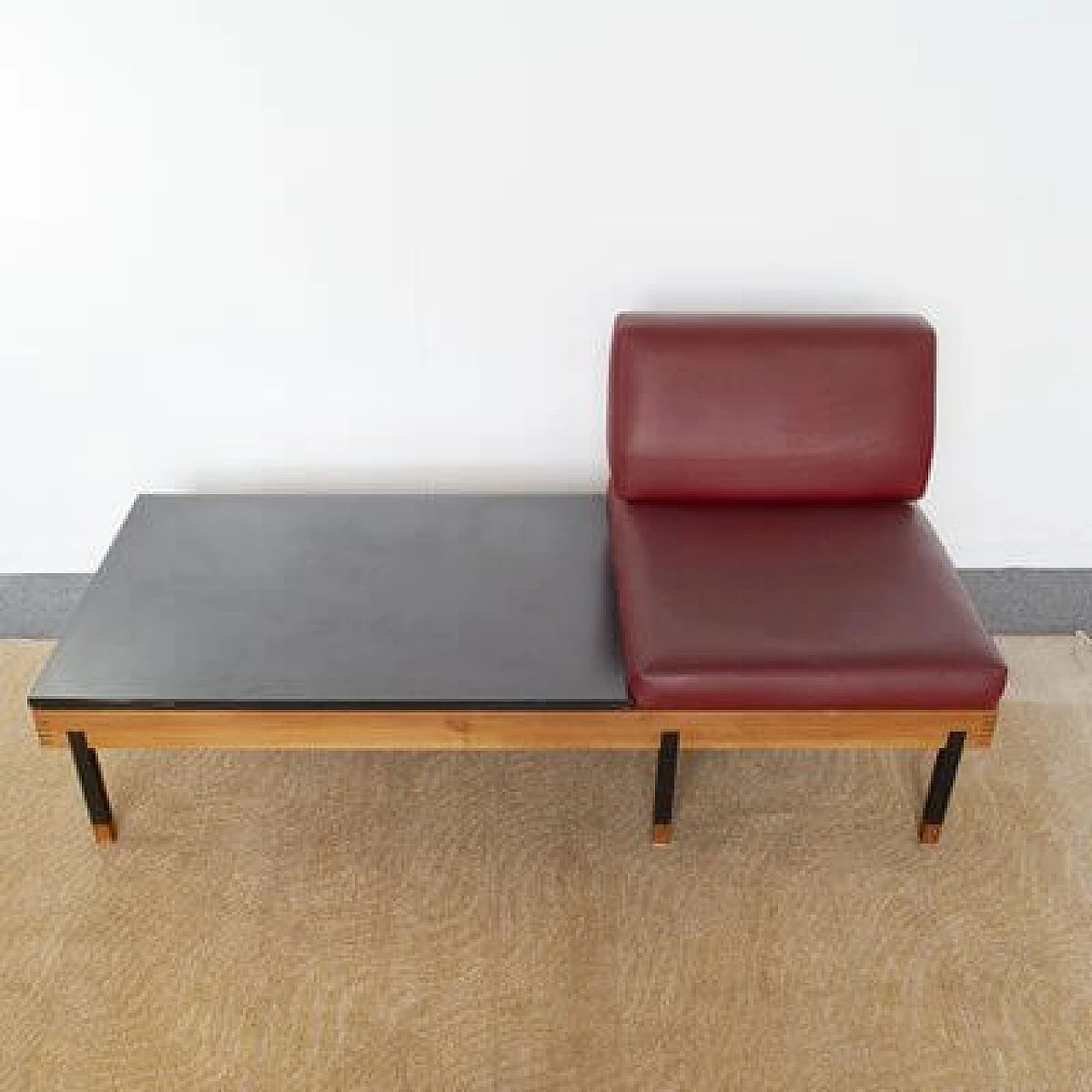 Sofa bed with coffee table and armchair, 1960s 1481376