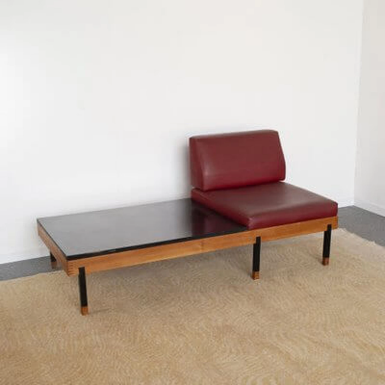 Sofa bed with coffee table and armchair, 1960s 1481377