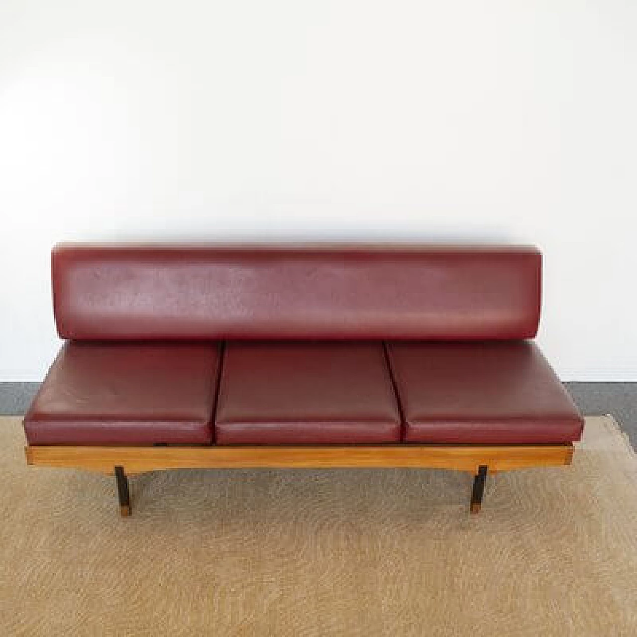 Sofa bed with coffee table and armchair, 1960s 1481385