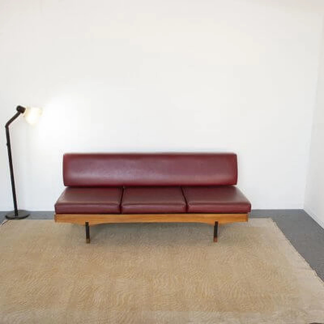 Sofa bed with coffee table and armchair, 1960s 1481387