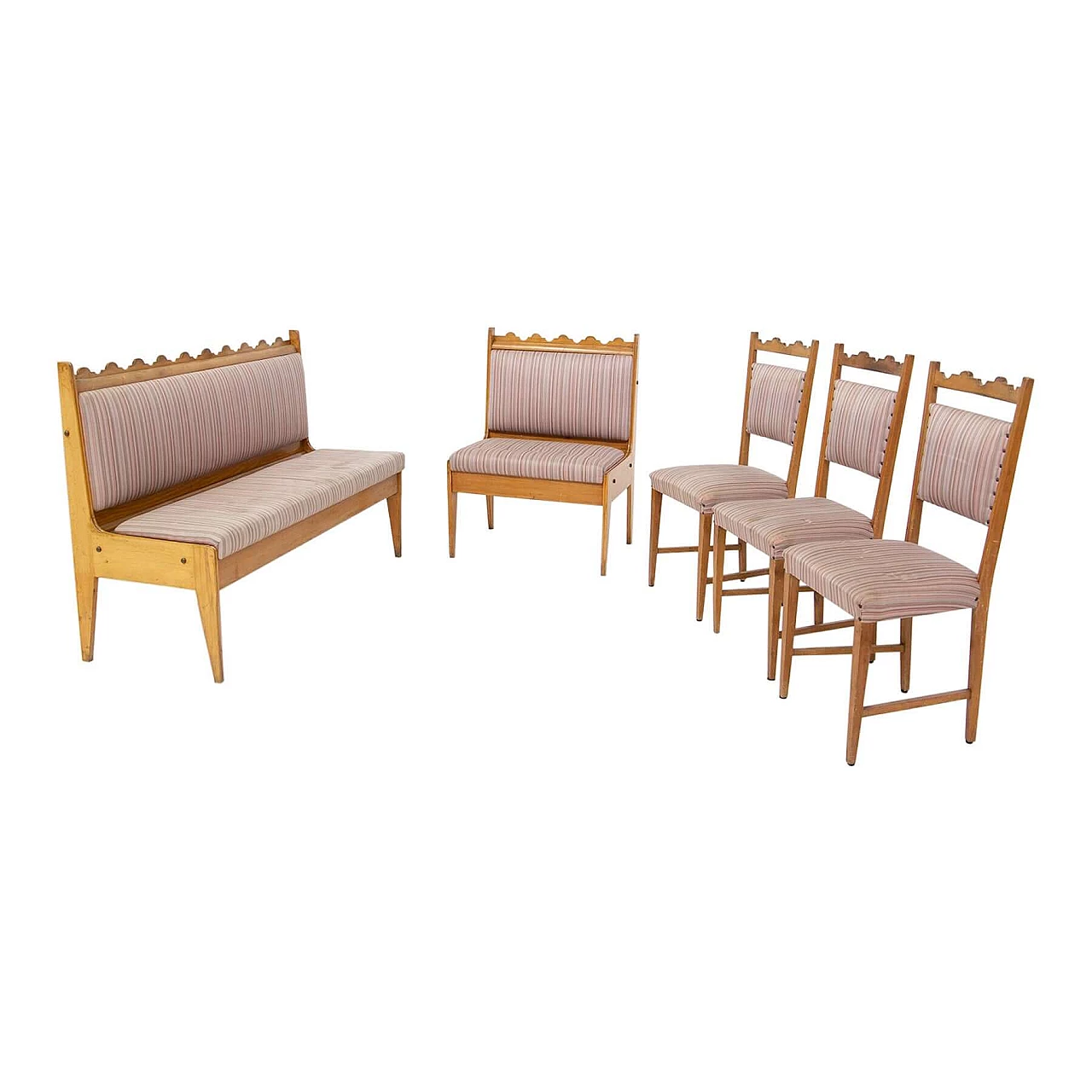 Sofa with lounge seating by Paolo Buffa, 1960s 19