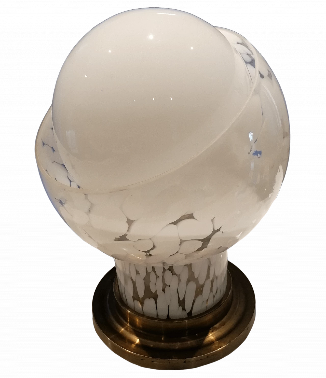 Lampada da tavolo in vetro di Murano Mazzega, anni '60 1473543