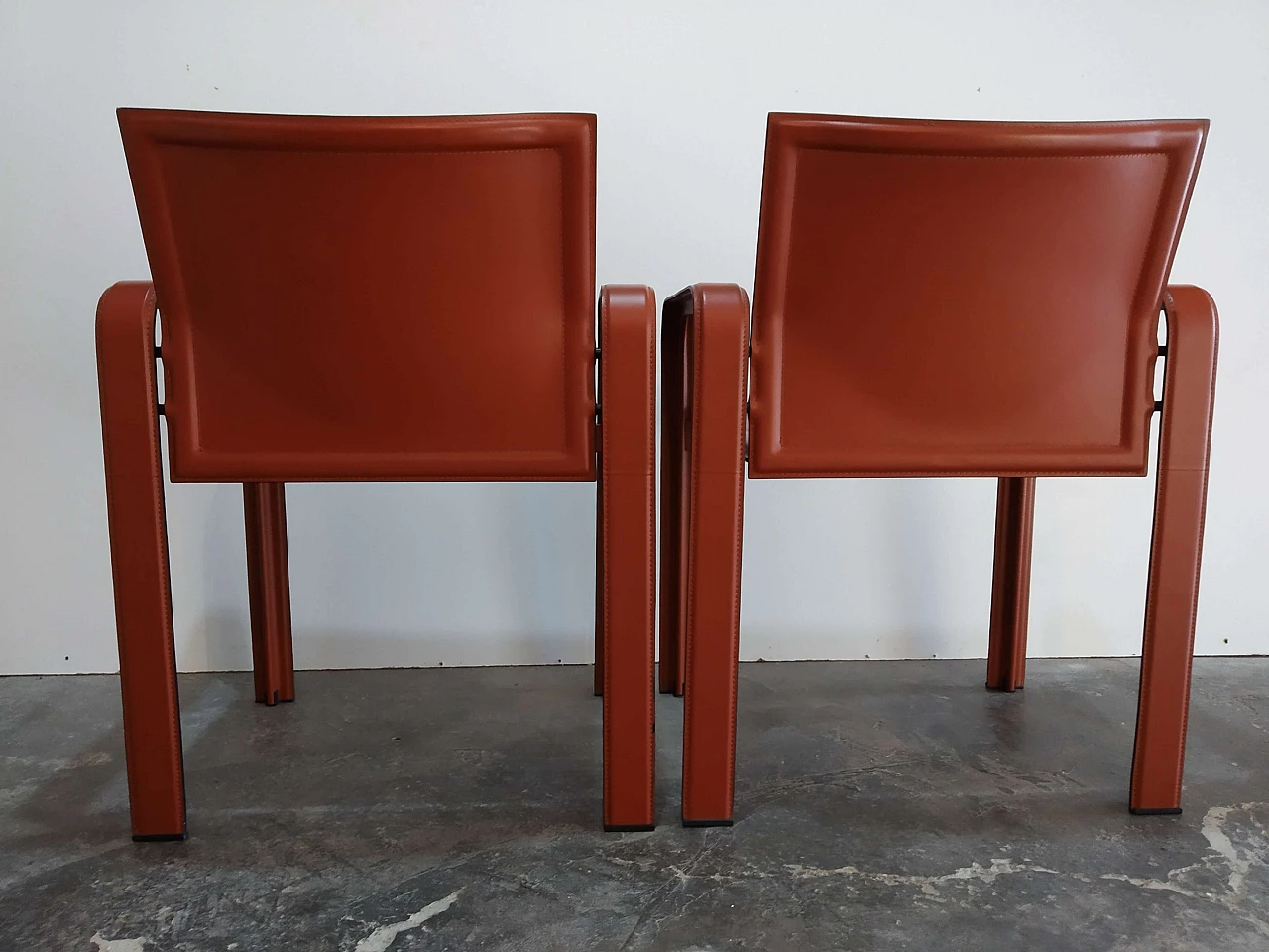 Pair of Golfo dei Poeti chairs by Toussaint & Angeloni manufactured by Matteo Grassi, 1980s 18