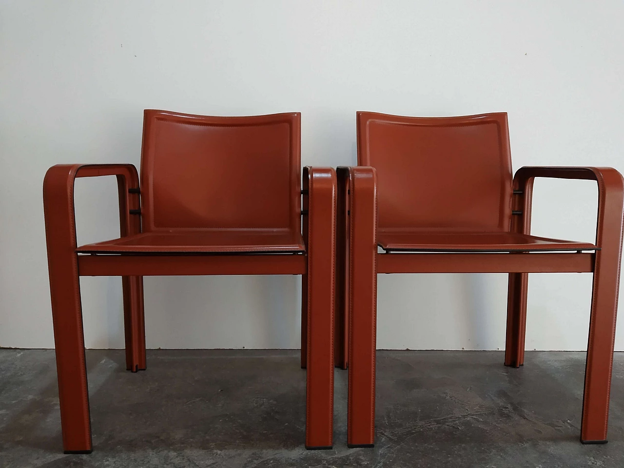 Pair of Golfo dei Poeti chairs by Toussaint & Angeloni manufactured by Matteo Grassi, 1980s 27