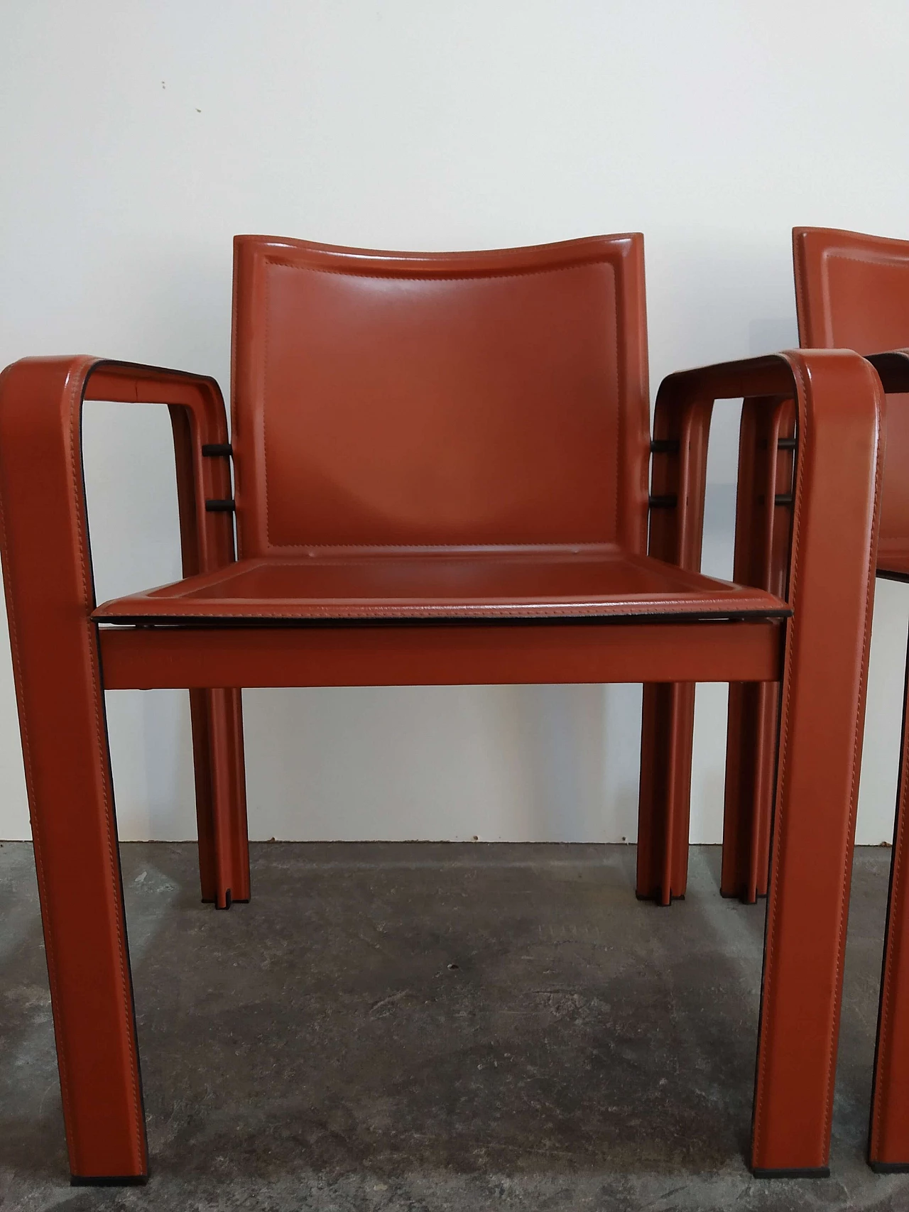 Pair of Golfo dei Poeti chairs by Toussaint & Angeloni manufactured by Matteo Grassi, 1980s 28