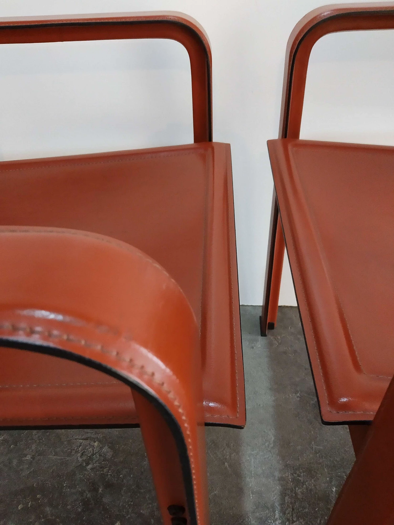 Pair of Golfo dei Poeti chairs by Toussaint & Angeloni manufactured by Matteo Grassi, 1980s 62