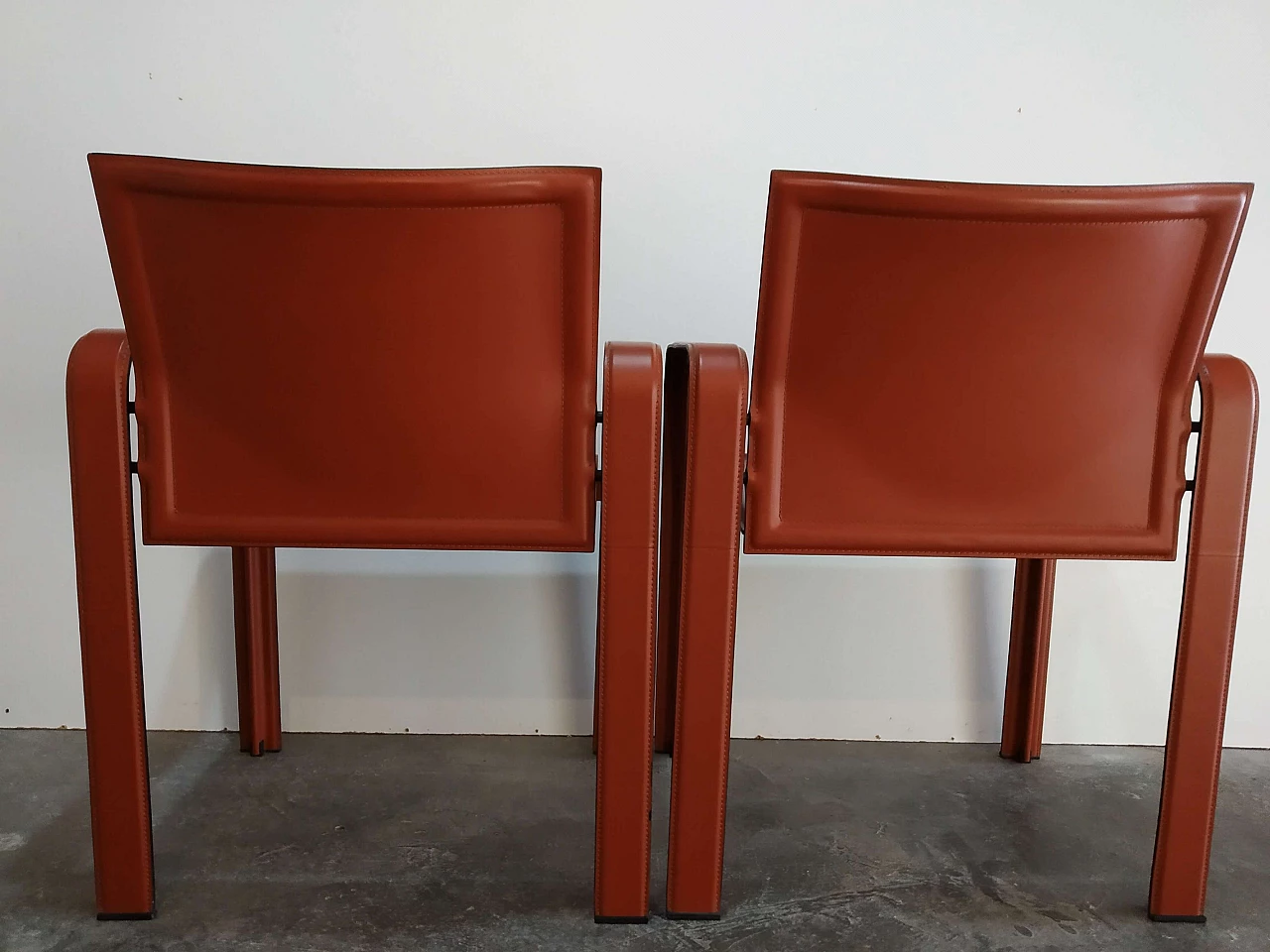 Pair of Golfo dei Poeti chairs by Toussaint & Angeloni manufactured by Matteo Grassi, 1980s 69