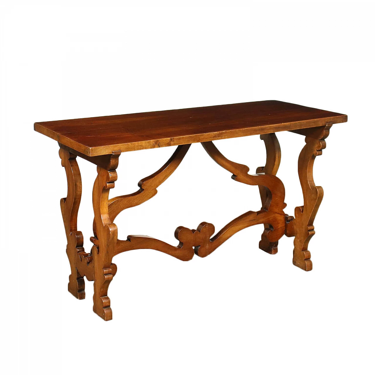 Tavolo fratino in legno di noce massello, '700 1