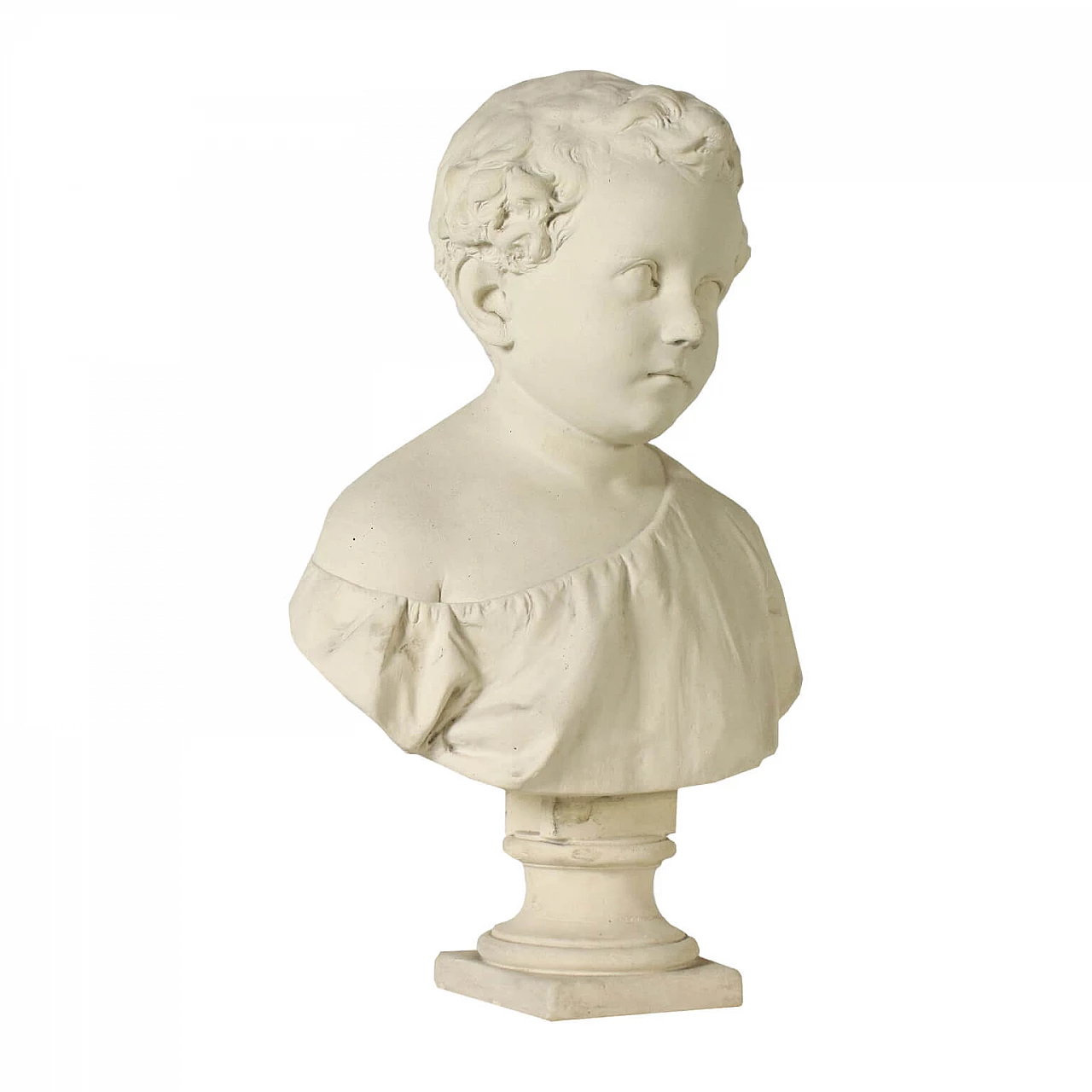 Busto di fanciullo in gesso, '800 1