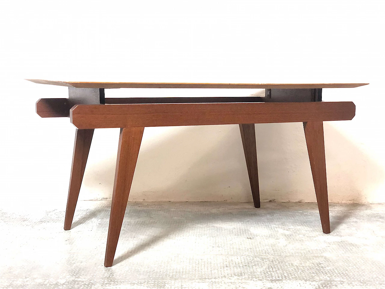 Scandinavian teak coffee table, 1960s 4