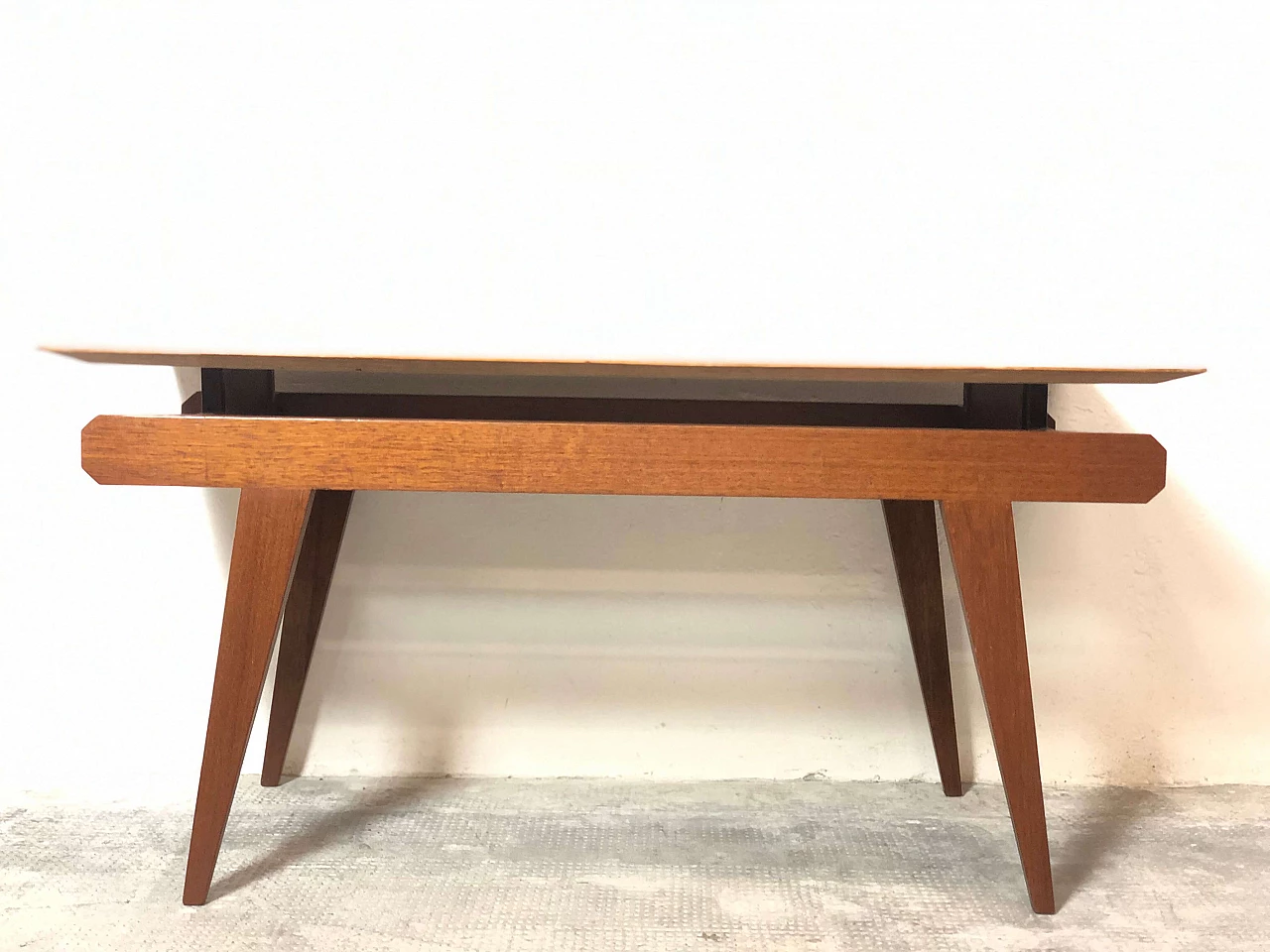 Scandinavian teak coffee table, 1960s 5
