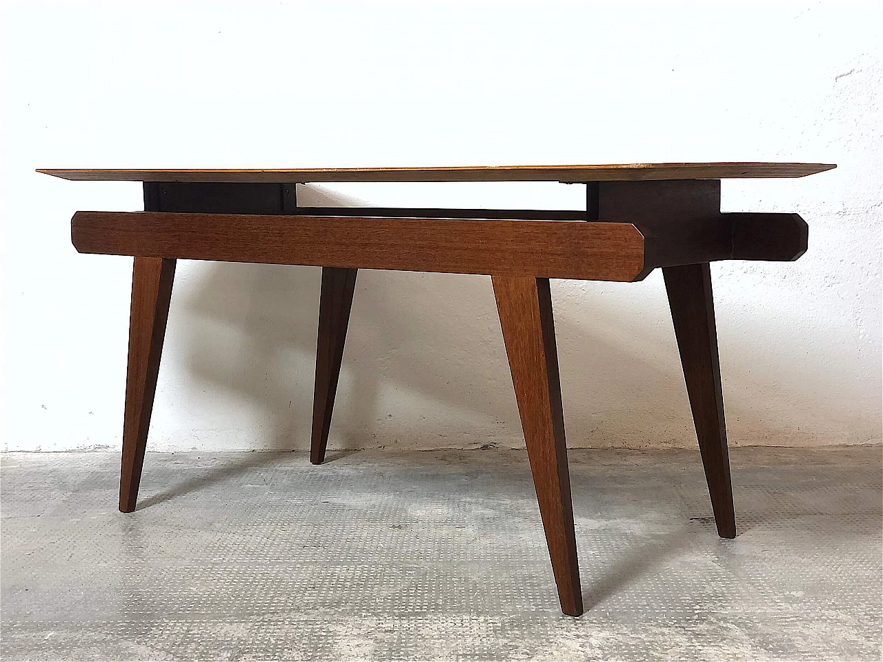 Scandinavian teak coffee table, 1960s 7