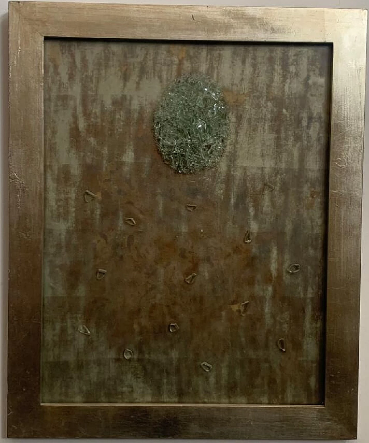 Legno patinato e vetro intitolato Pianeta, anni '60 1480879
