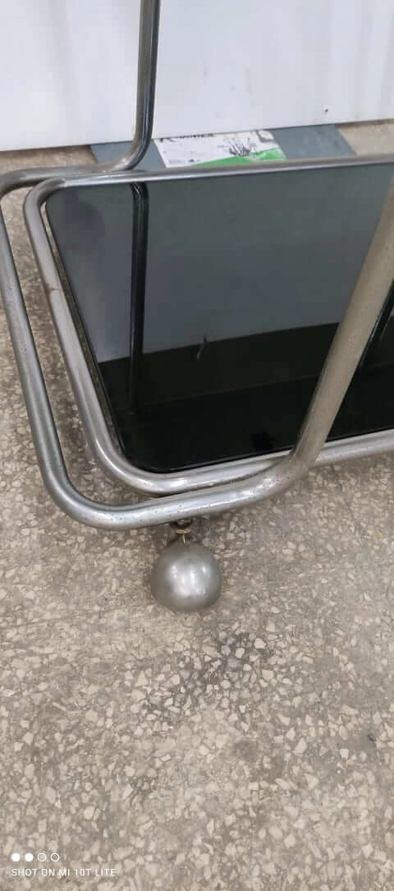 Trolley in smoked glass and chrome-plated metal, 1970s 7