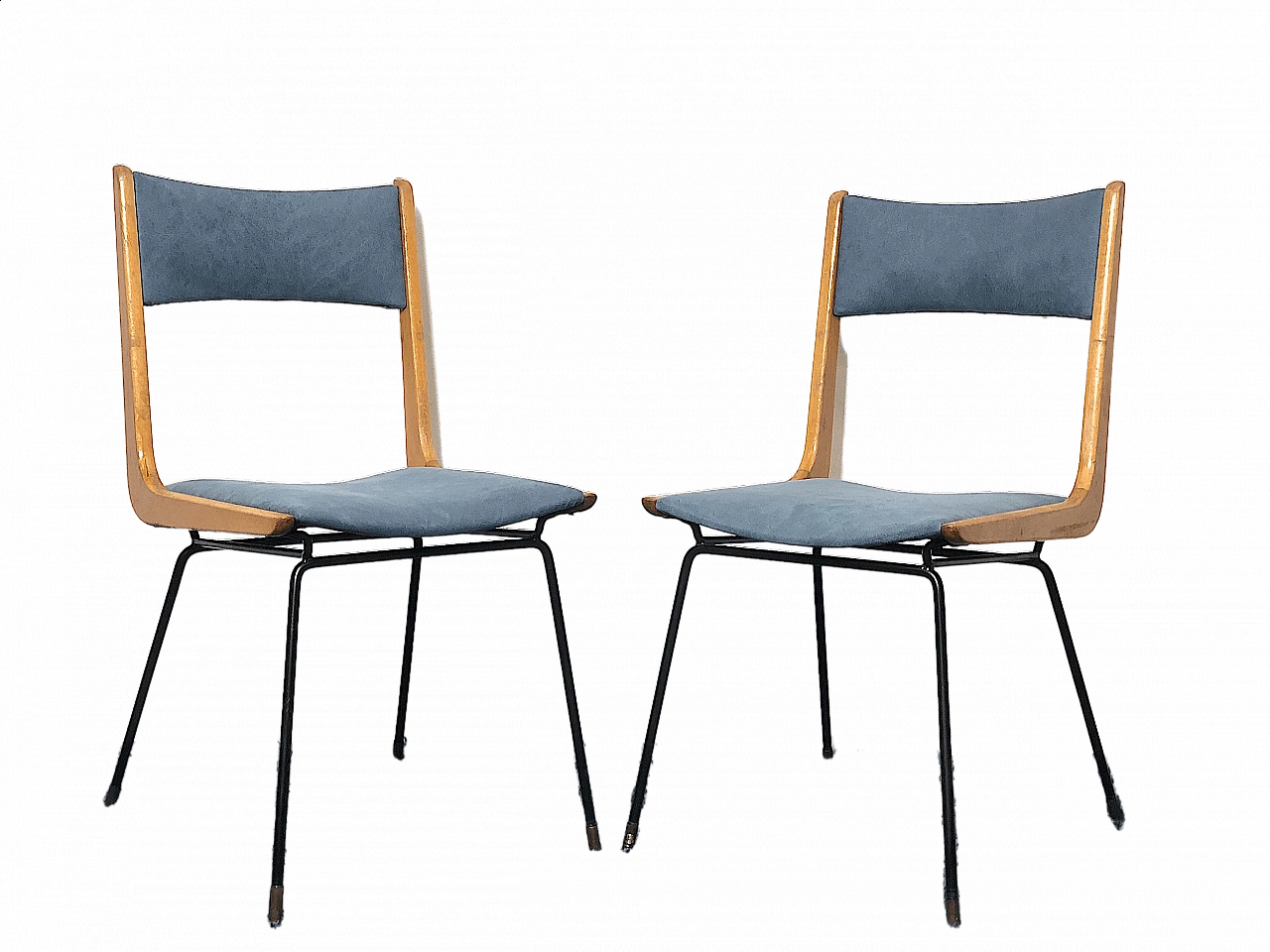 Pair of Boomerang chairs by Carlo De Carli, 1950s 1481117