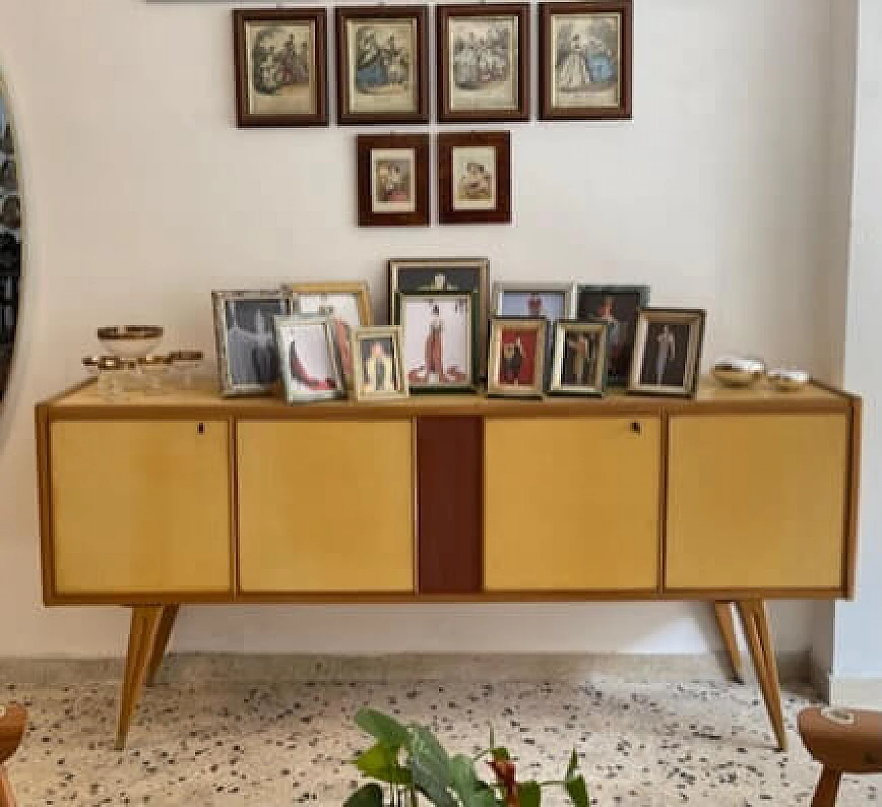 Two-tone wooden sideboard, 1950s 1