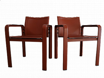Pair of Golfo dei Poeti chairs by Toussaint & Angeloni manufactured by Matteo Grassi, 1980s