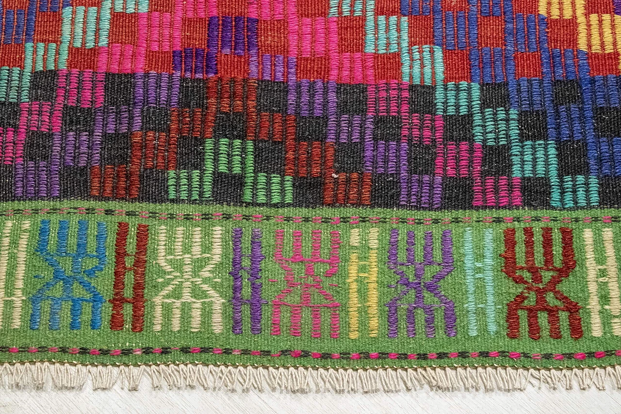 Kelim nomade turco fatto a mano, anni '60 2