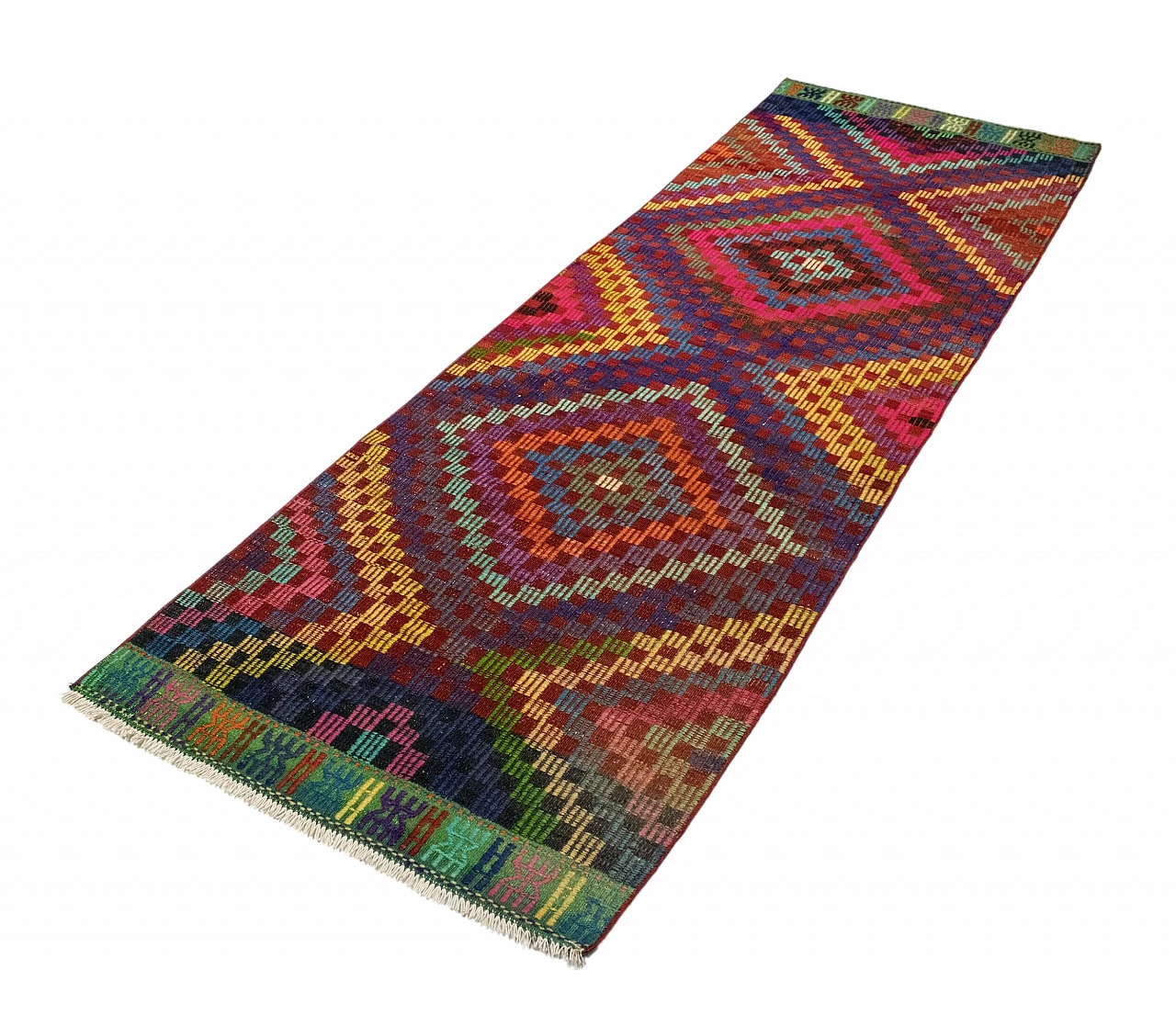 Kelim nomade turco fatto a mano, anni '60 4