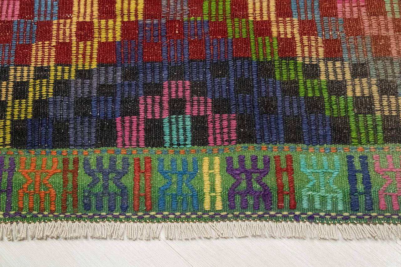 Kelim nomade turco fatto a mano, anni '60 6