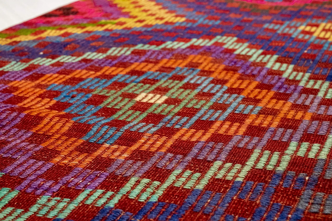 Kelim nomade turco fatto a mano, anni '60 9