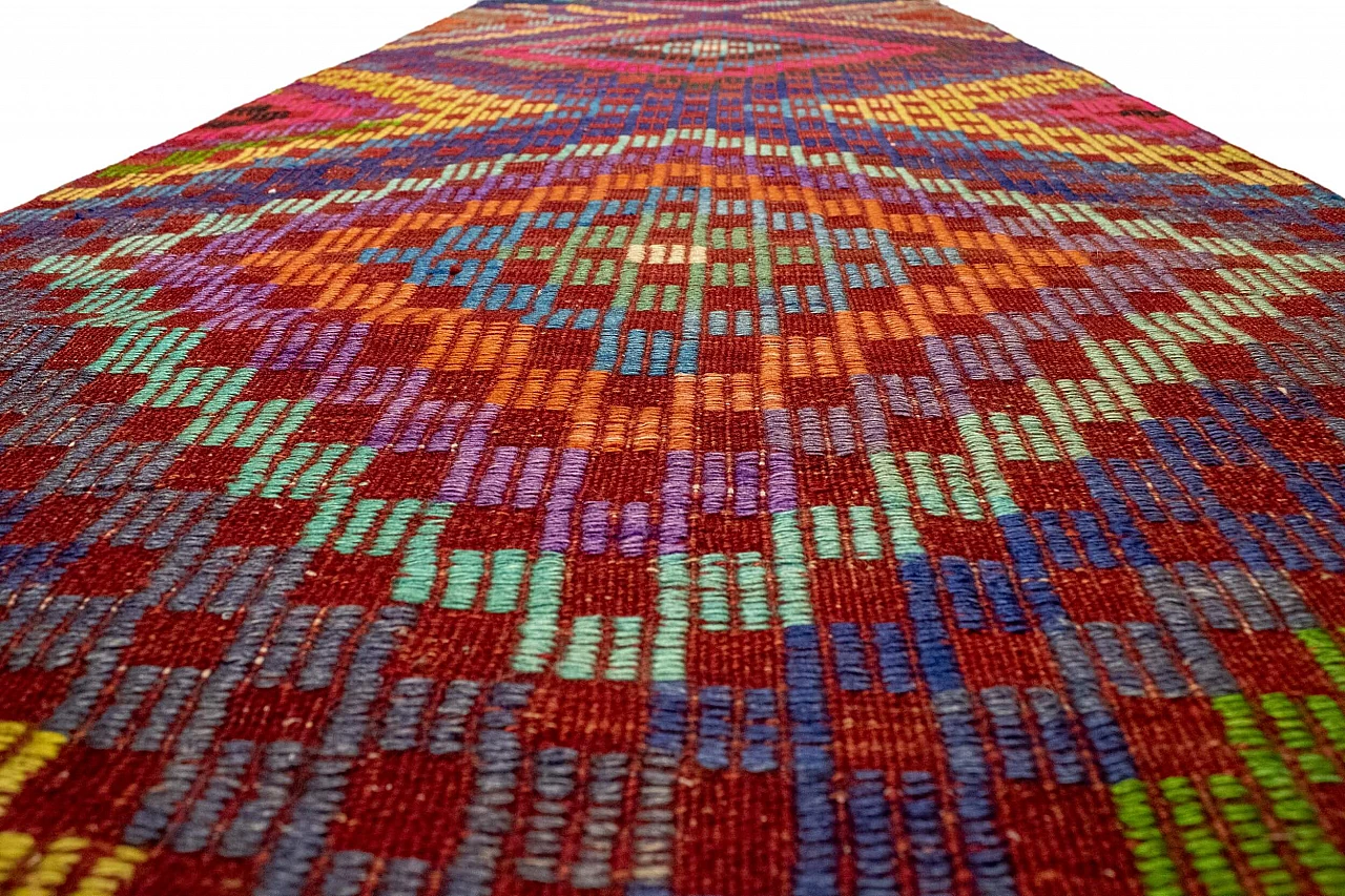 Kelim nomade turco fatto a mano, anni '60 12