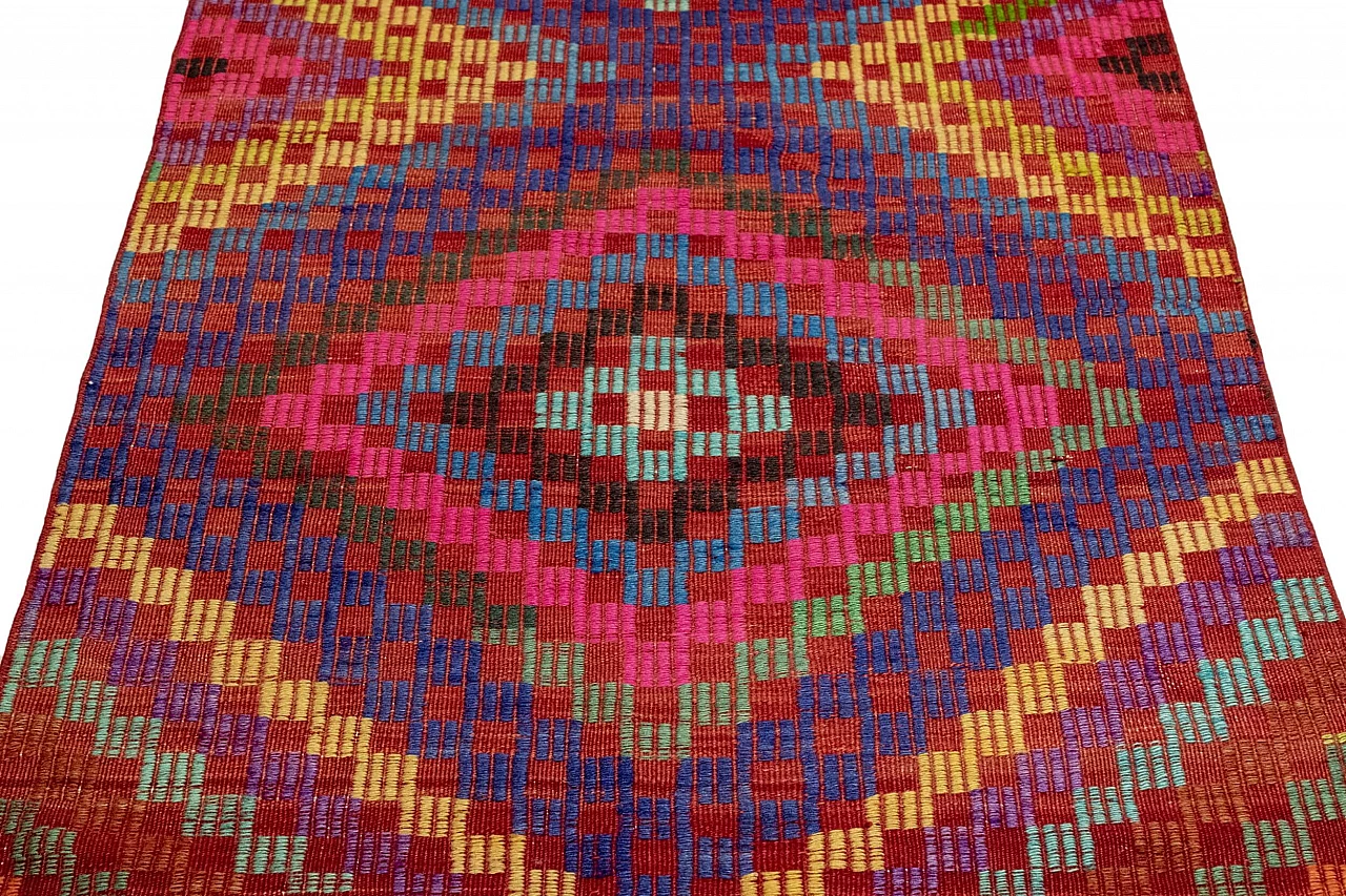 Kelim nomade turco fatto a mano, anni '60 20