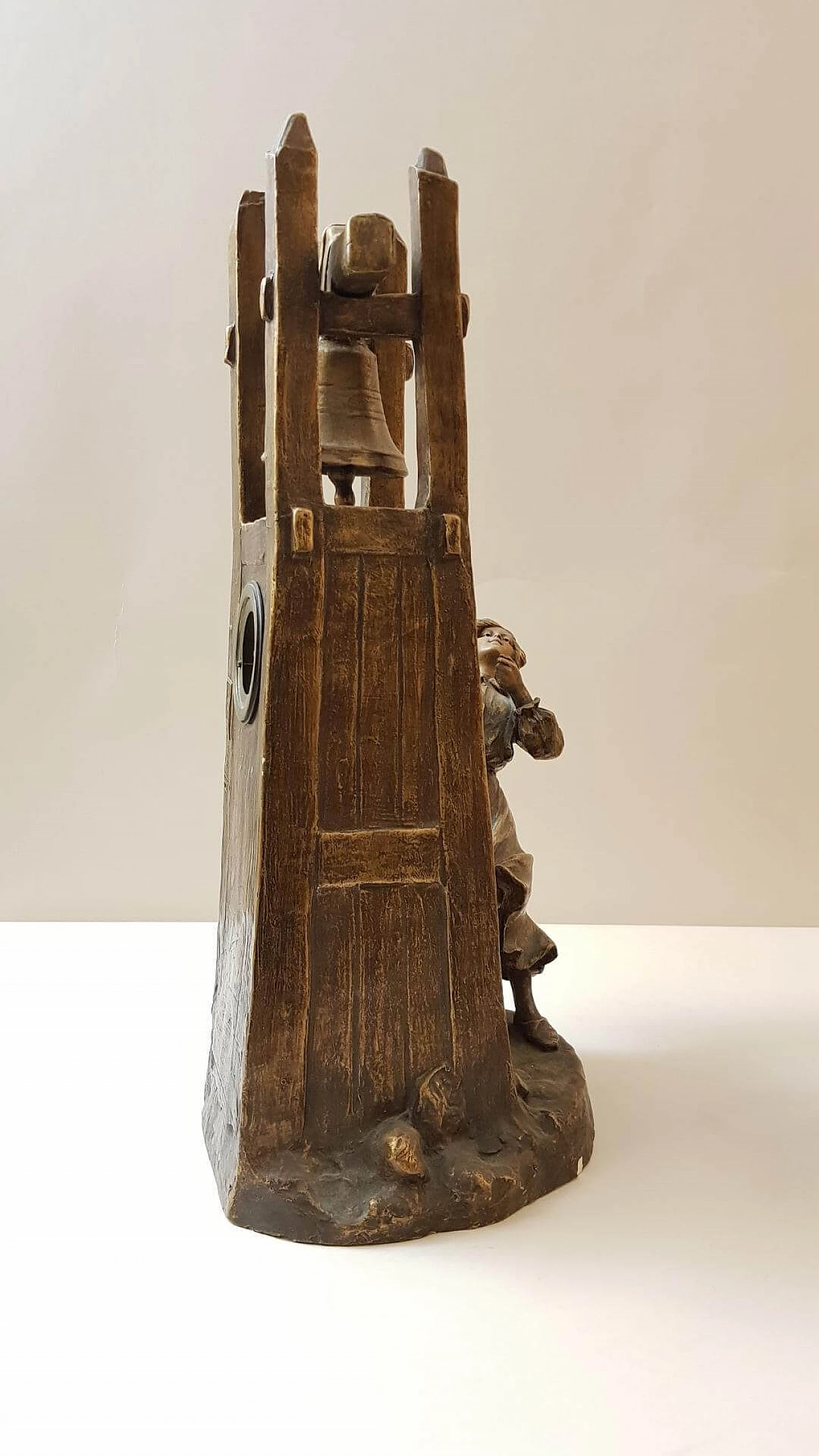 Goldscheider terracotta clock, early 20th century 7