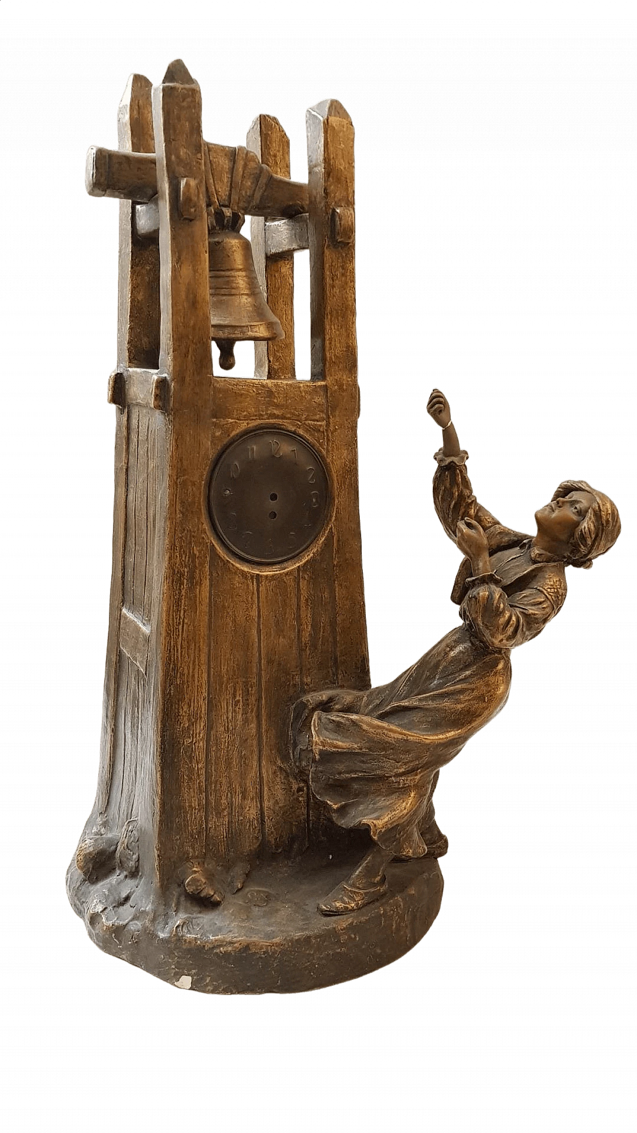 Goldscheider terracotta clock, early 20th century 11