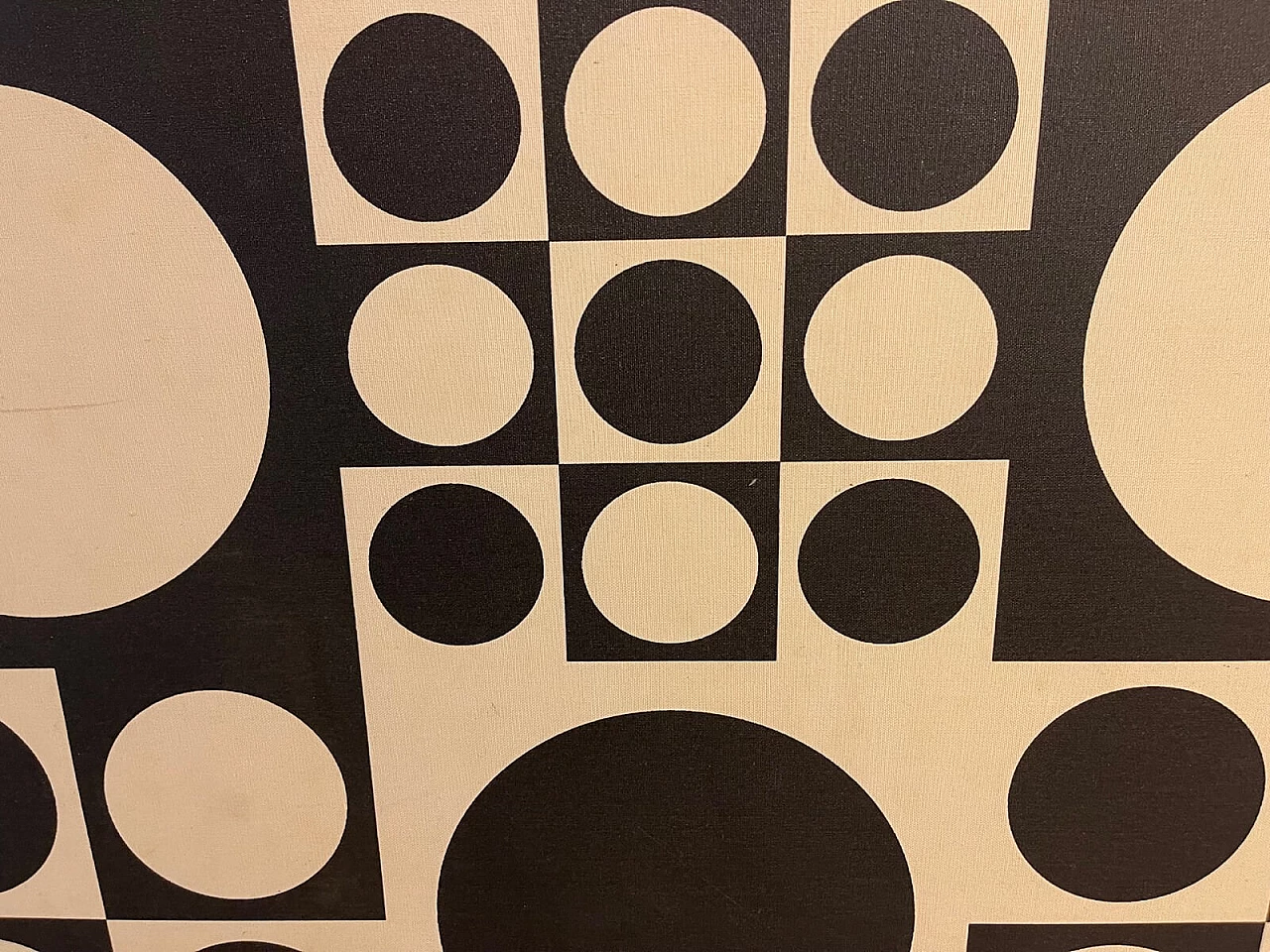 Pannello in tessuto Geometri di Verner Panton, anni '70 3