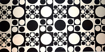 Pannello in tessuto Geometri di Verner Panton, anni '70