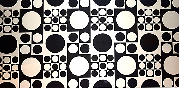 Pannello in tessuto Geometri di Verner Panton, anni '70