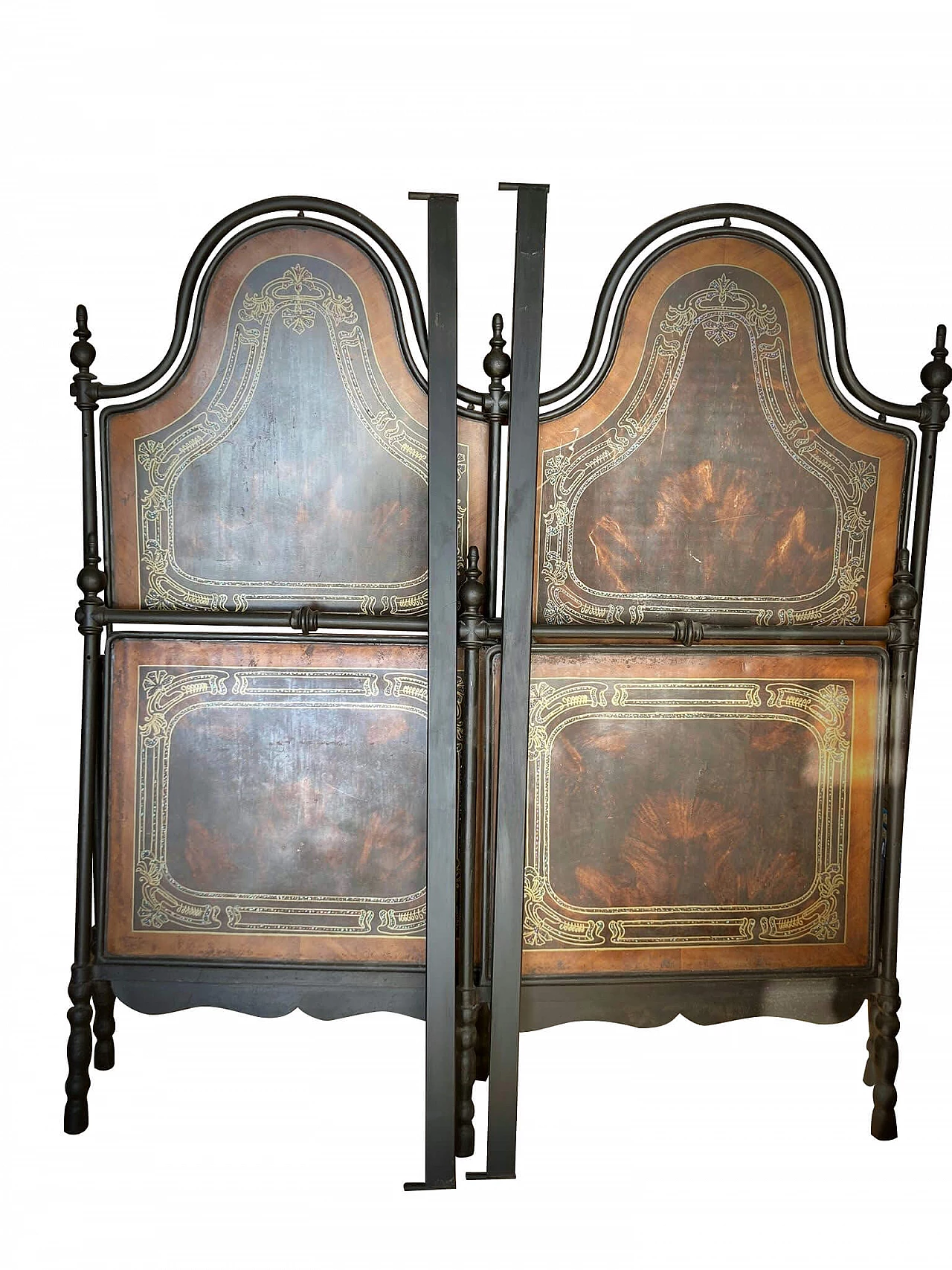 Double bed with mother-of-pearl inlays, 19th century 1481006