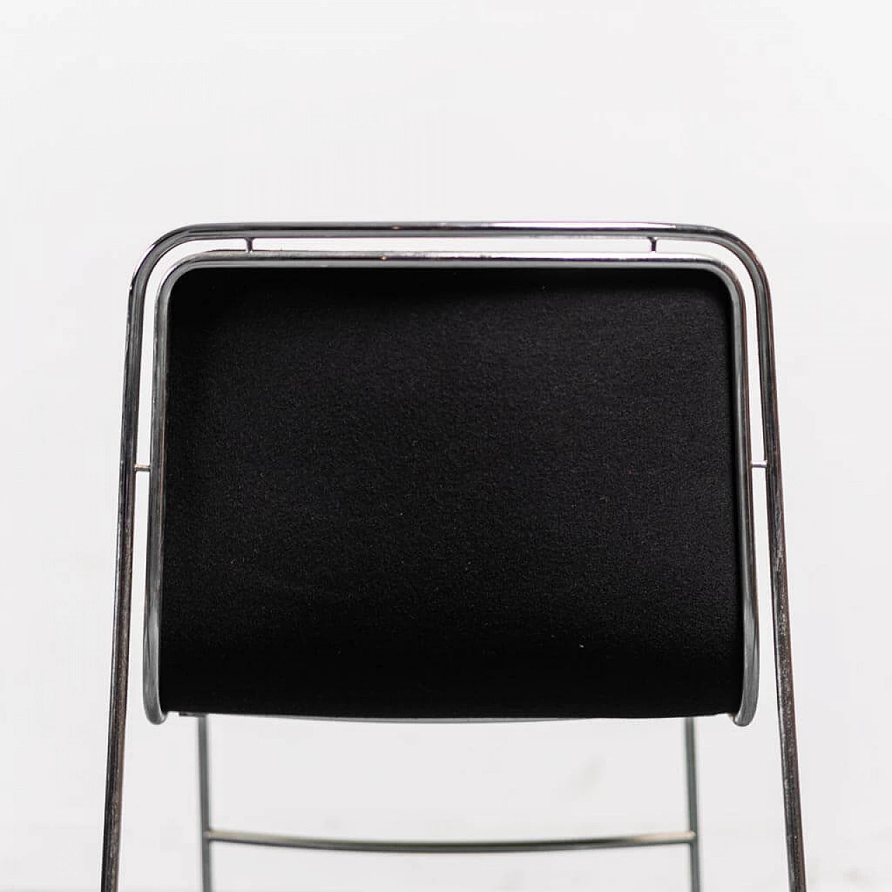 4 Sedie in tessuto e metallo, anni '70 6