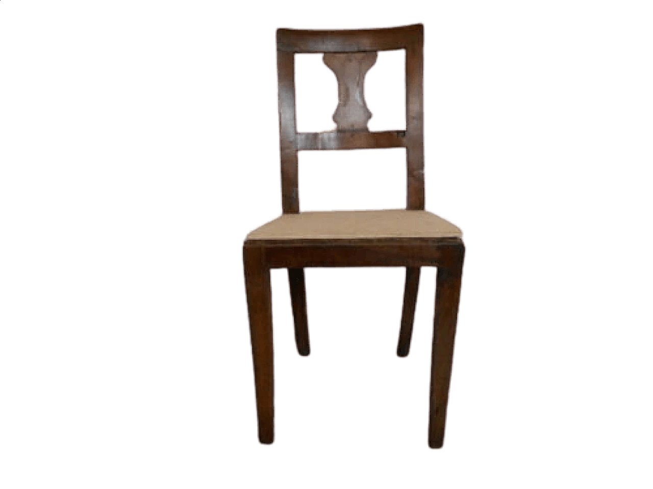 Empire chair in solid walnut, early 19th century 3