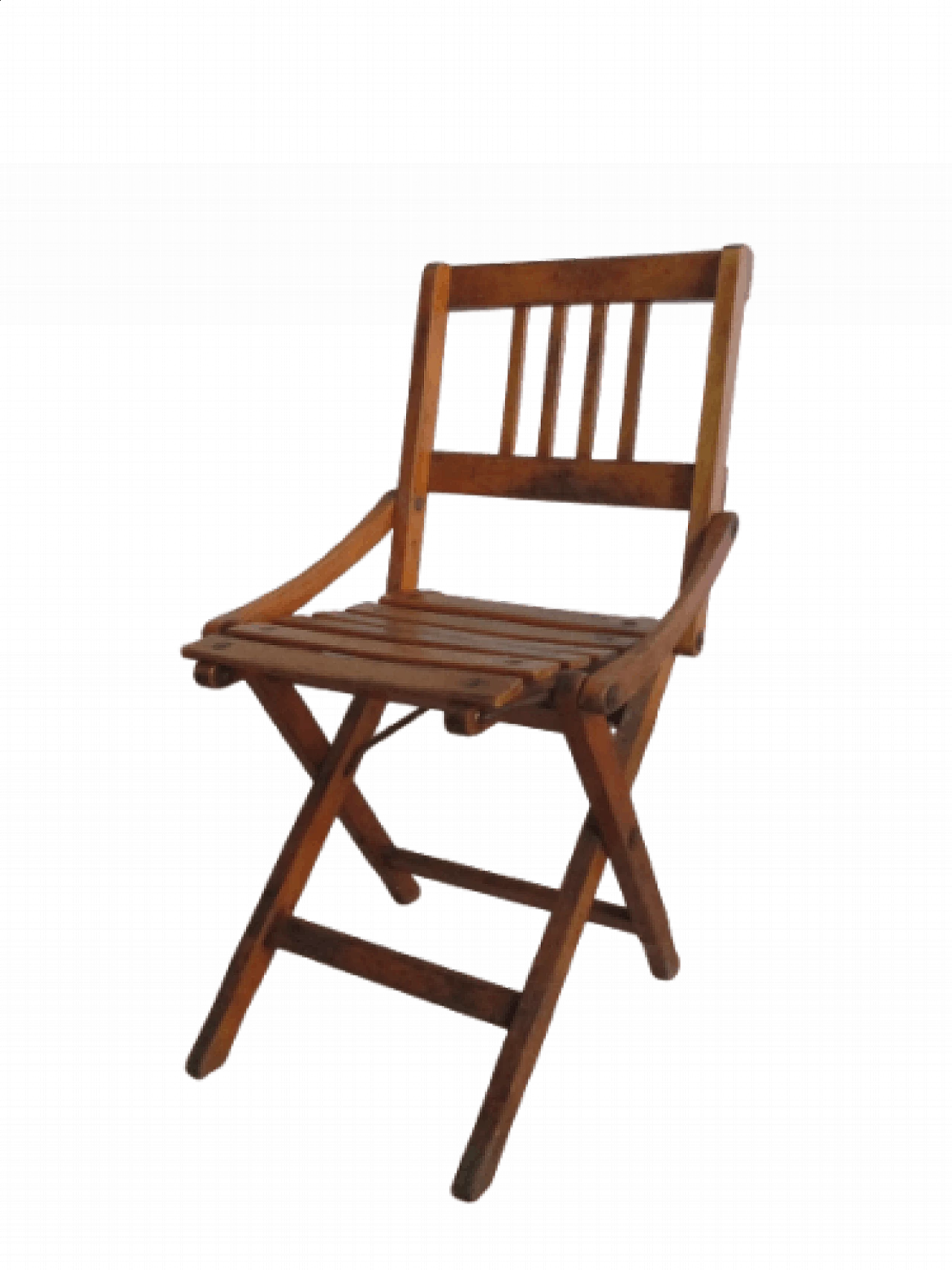 Sedia pieghevole per bambini in faggio di Fratelli Reguitti, anni '50 12