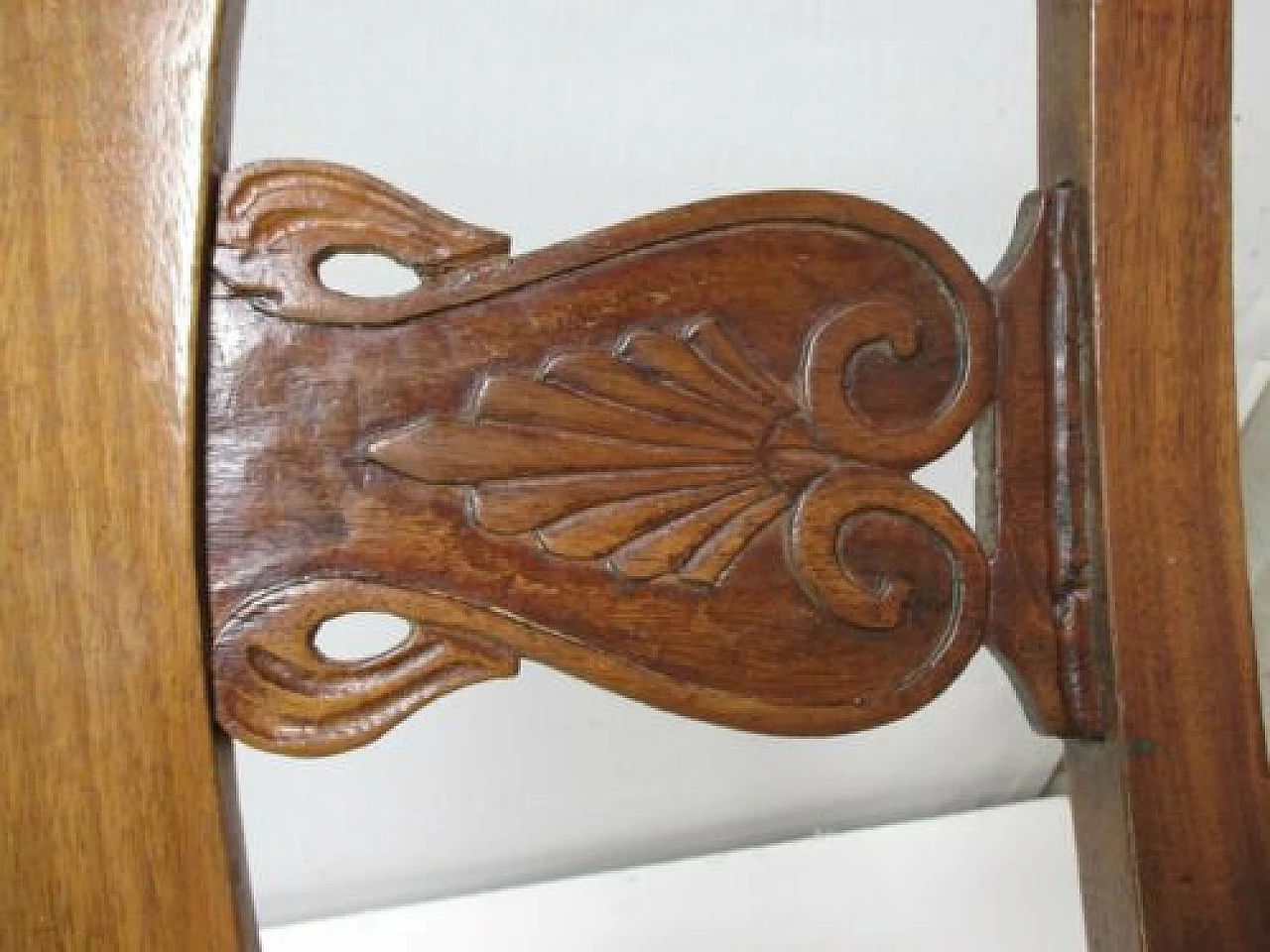 Sedia Carlo X in noce massello, '800 4