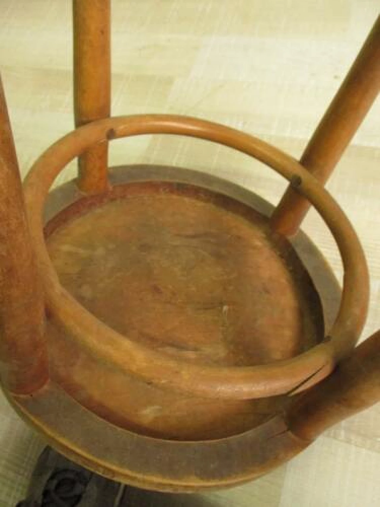 Thonet style stool in bent beechwood, early 20th century 10