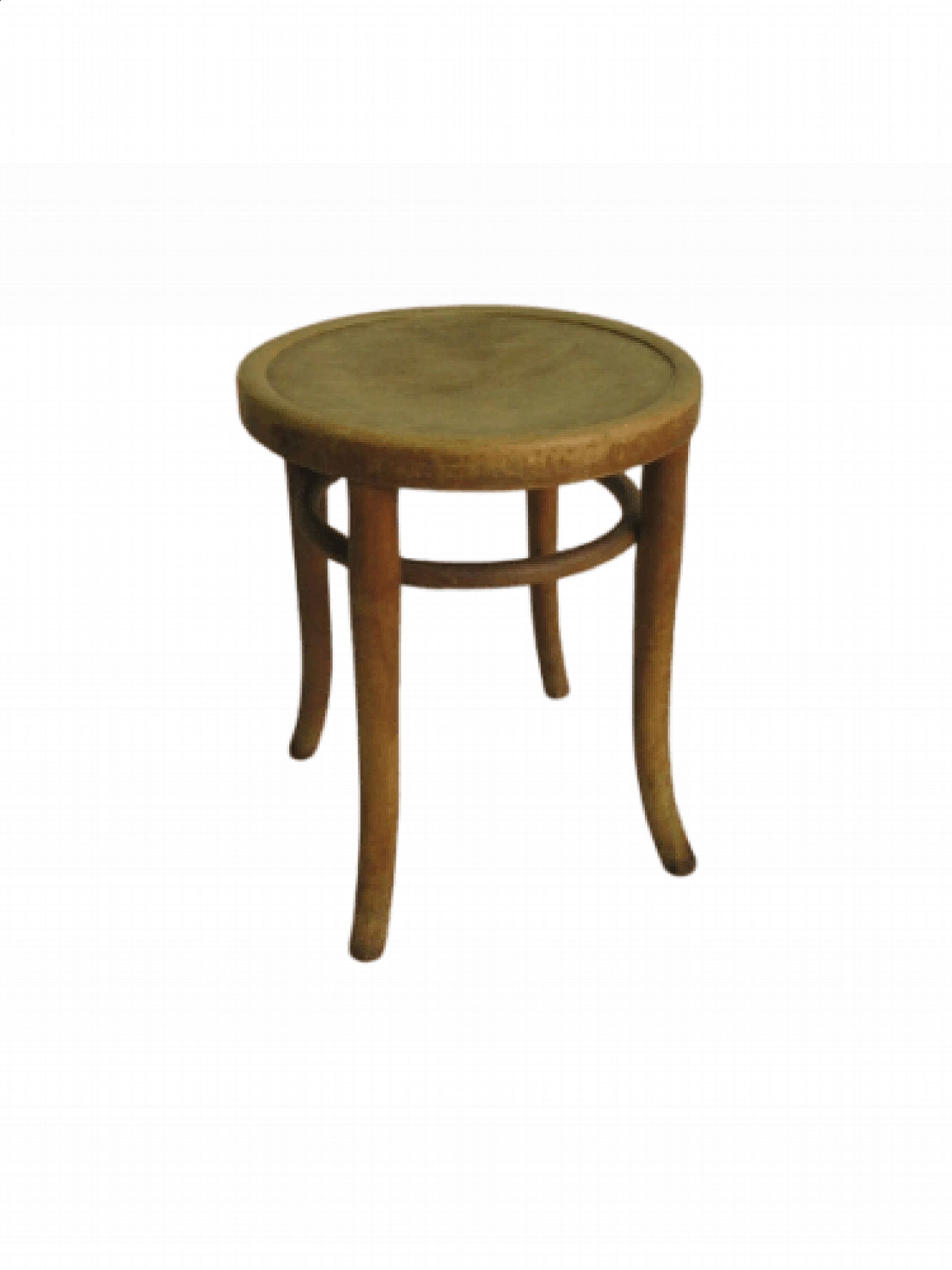 Thonet style stool in bent beechwood, early 20th century 12