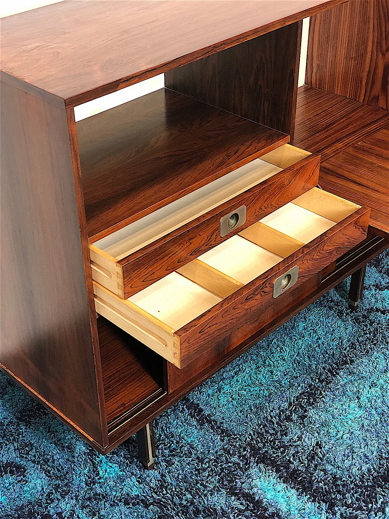 Rosewood highboard cabinet, 1960s 3