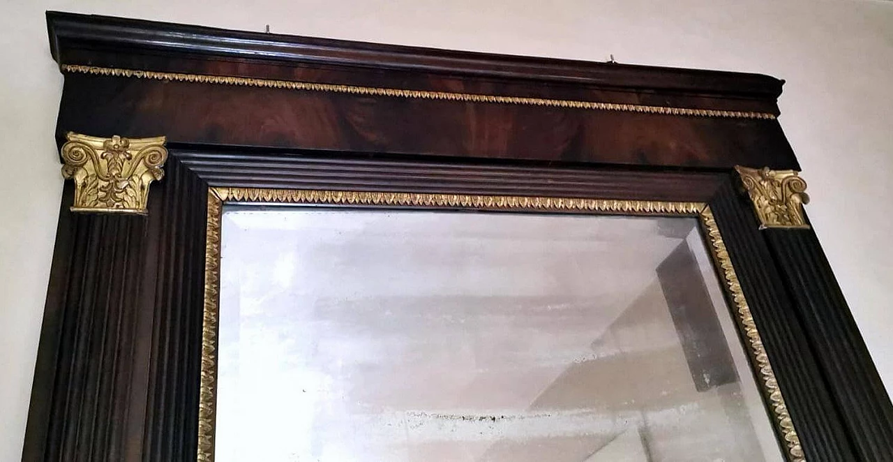Specchio in stile Napoleone III con cornice in legno, '800 4
