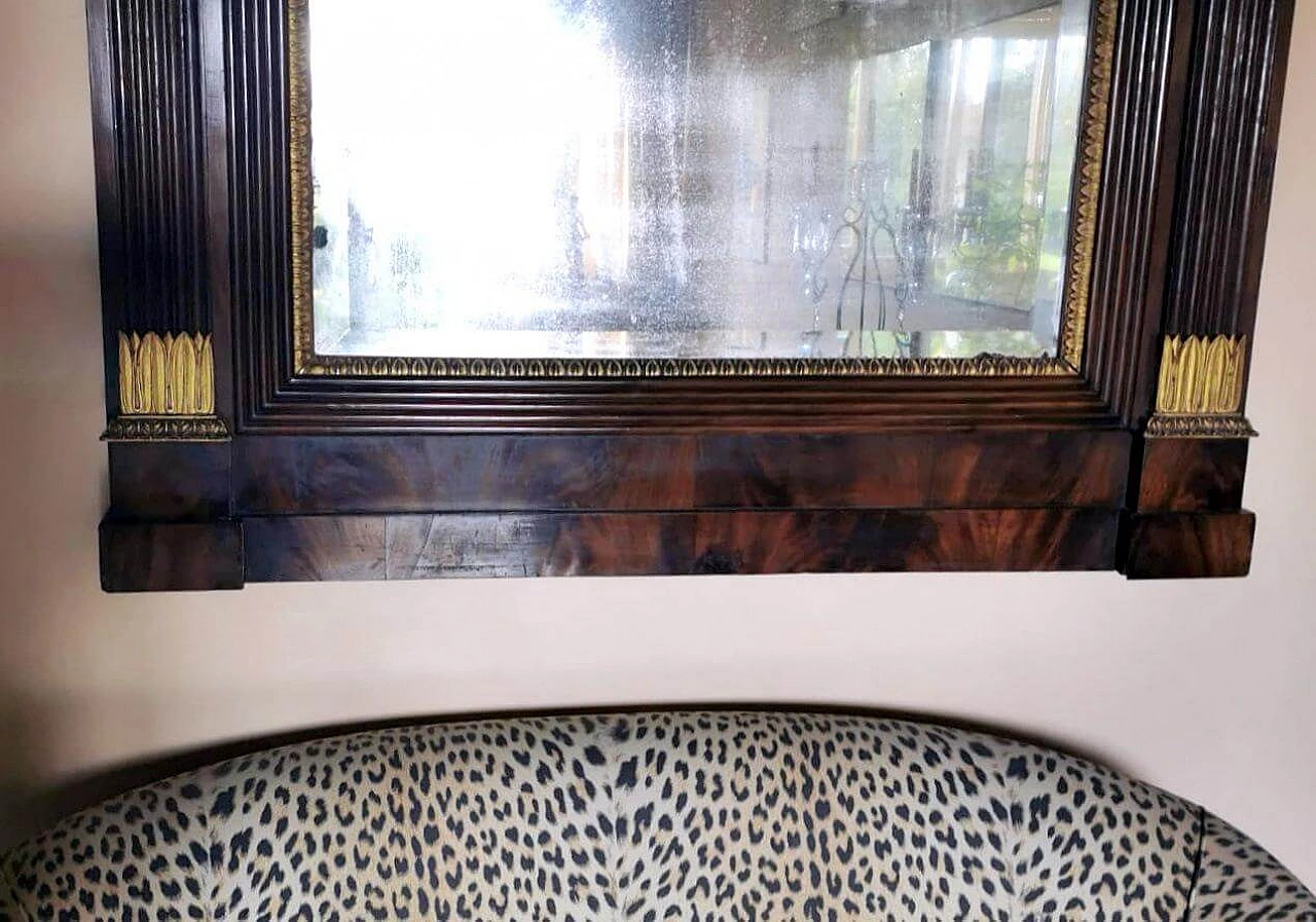 Specchio in stile Napoleone III con cornice in legno, '800 6