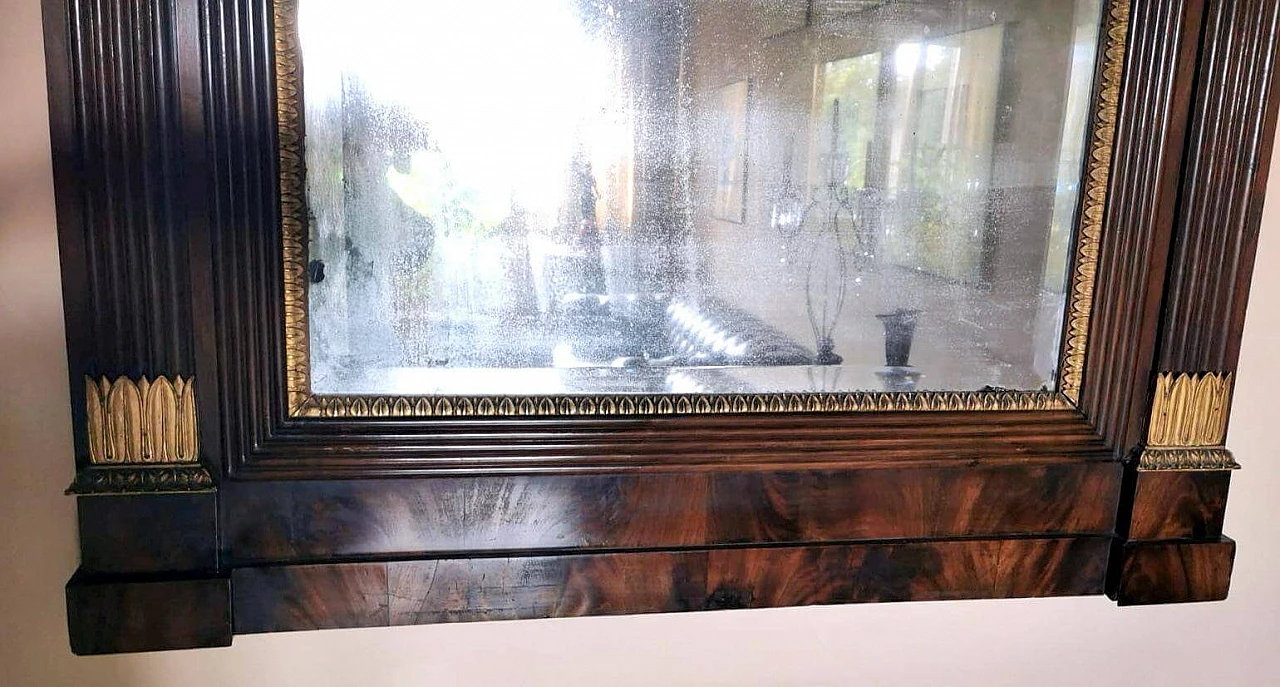 Napoleon III style mirror with wooden frame, 19th century 7